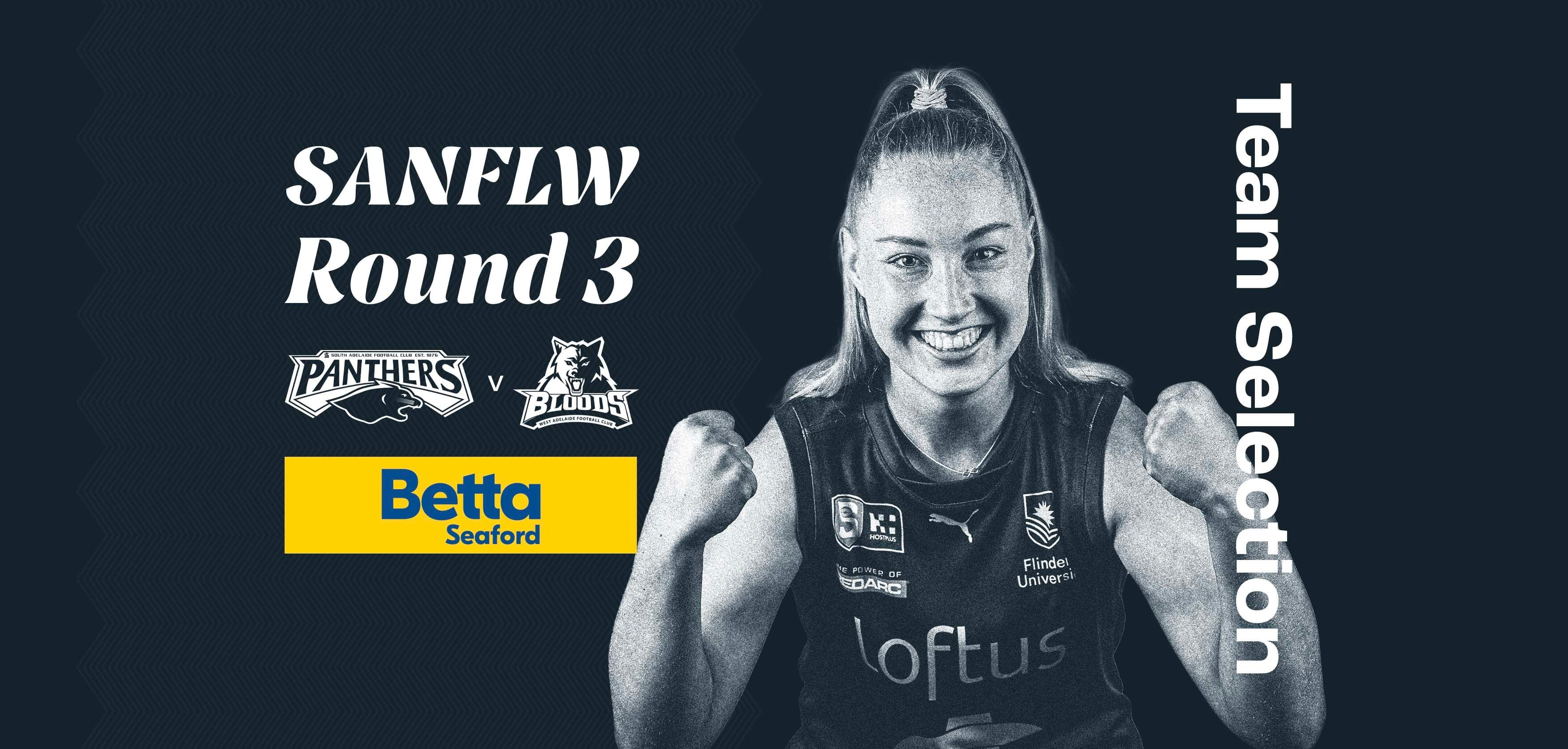 BETTA Team Selection: SANFLW Round 3 v West Adelaide BETTA Team Selection: SANFLW Round 3 v West Adelaide